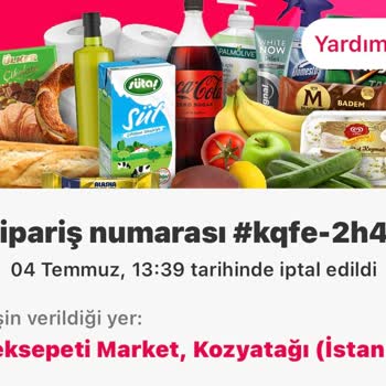 Yemeksepeti Para İadesi Süreci