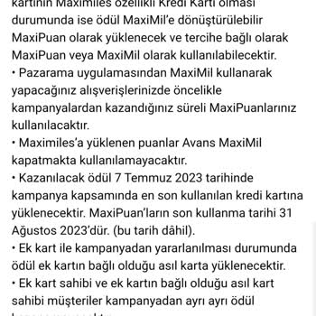 İş Bankasının Maxi Puanları Yatırmaması