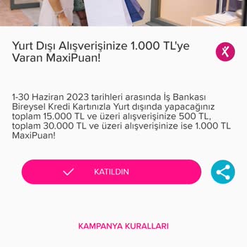 İş Bankasının Maxi Puanları Yatırmaması
