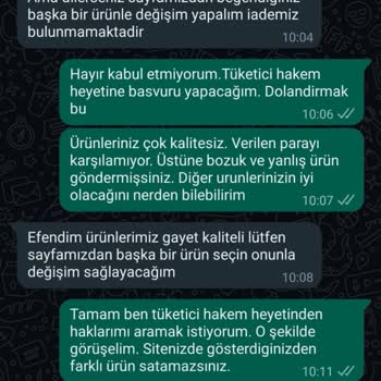 Bihem Farklı Ürün Gönderip Para İadesini Yapmaması