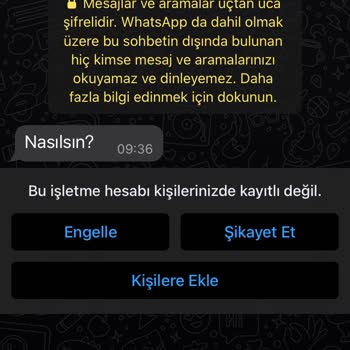 WhatsApp’dan Gelen Yabancı İşletmelerden Mesaj