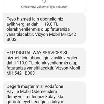 Vodafone Kesintileri Kabul Etmiyorum