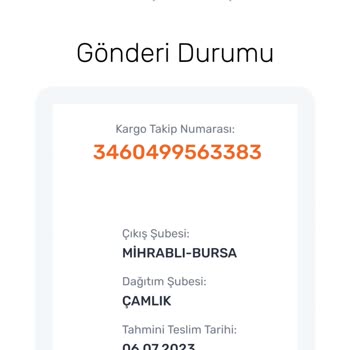 Aras Kargo'nun Trendyol Üzerinden Verdiğim Siparişte Gecikmesi