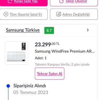 Samsung 24.000 BTU Windfree-İnverter Klima