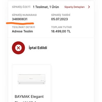 Media Markt Gerekçesiz Sipariş İptali
