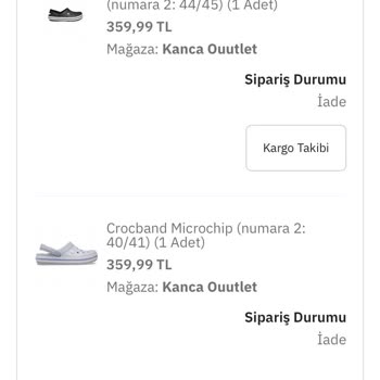 Kanca Ouutlet Epttavm 2 Ürün İade Ettim 1 Ürün Parasını Yatırdı!