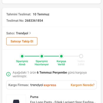 Trendyol Express Kargom Adapazarı'nda 😀