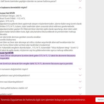 Vodafone Mobil Abonelik Devri