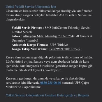 UPS Kargonun İşini Yapmaması