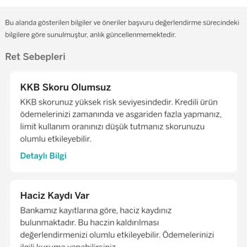 Kredi Kartı Başvurusunda Garanti Bankası Haczimin Olduğunu Söylüyor
