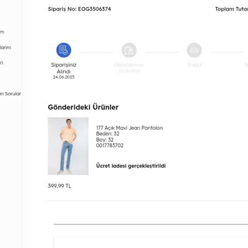 Mavi Jean Online Kargo Sorunu