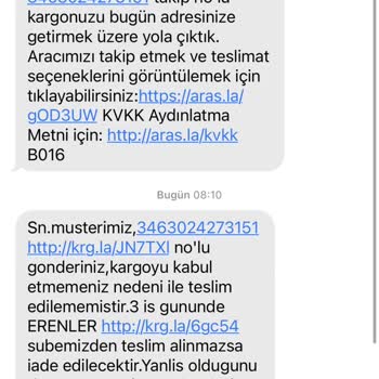 Aras Kargo Kendi İsteğine Göre Paketimi Teslim Etmedi