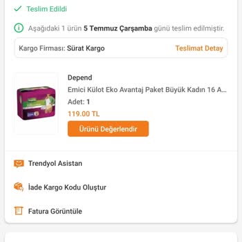 Trendyol Yanlış Ürün Gönderdi