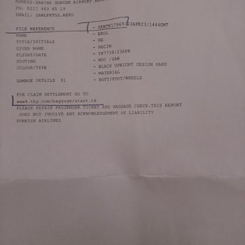 THY Kırık Bagaj Tazminatı