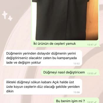 Qarya Tasarım İade Kabul Etmiyorlar
