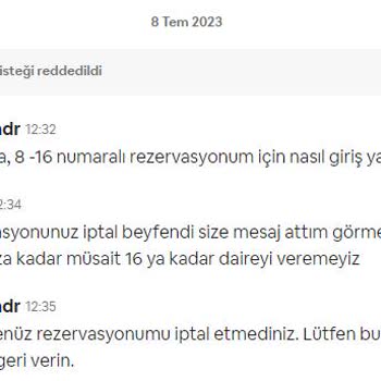 Airbnb Benim İptal Etmediğim Rezervasyona Para Cezası