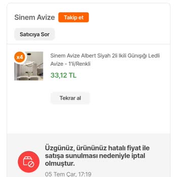 Hepsiburada Premium Fiyat Hatası Sipariş İptali 2. Kez