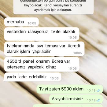 Vestel Servis Sıvı Teması Var Diye Tezgahı Kurmuş