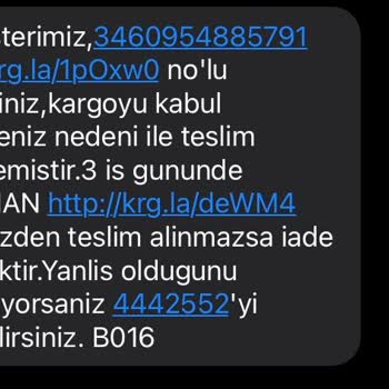 Aras Kargo Kargo Elime Ulaşmadı