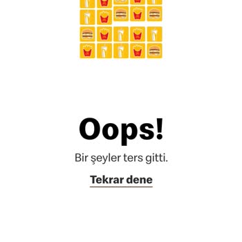 McDonald's Uygulamadaki Burger Crush Oyunu Kazanıldığında Hata Veriyor
