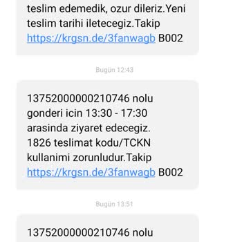 Kargomsende Kargo Gelmedi