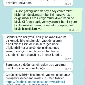 AGT Kurye (aynigunteslim.com) 1 Aydır Getirilemeyen Kargo!