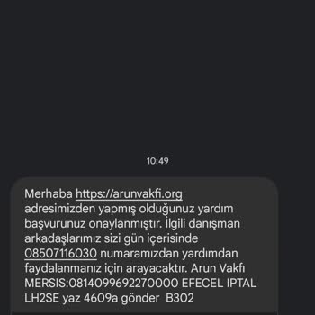 Arun Vakfı'nda Şahsım Adına Hesap Açılmaması