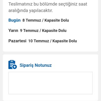 Carrefour SA Online Sipariş Veremiyorum.