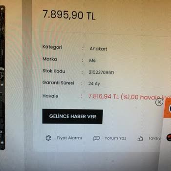 Ateş AVM'de Sipariş İptali