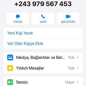 WhatsApp Yabancı Tanınmayan Numaralar