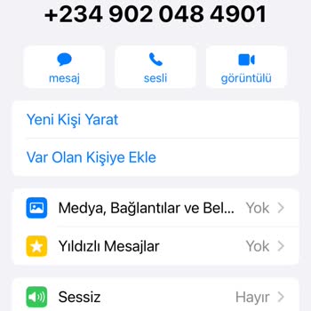 WhatsApp Yabancı Tanınmayan Numaralar