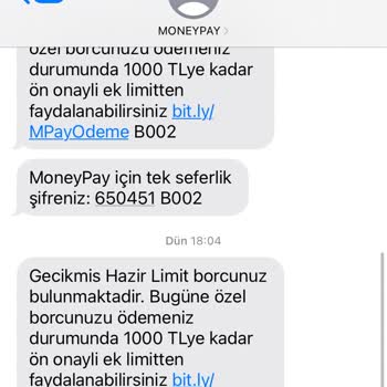 Moneypay Ve Migros Hazır Limit Kullanılmıyor Ödeme Yaptırıyor