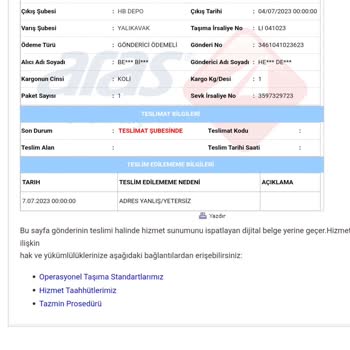 Aras Kargo Dağıtım Yapmıyor, Şubeden De Vermiyor