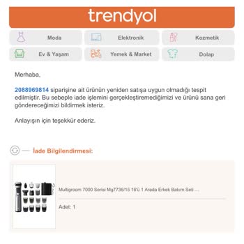 Trendyol Hesaplımağaza Markasının Kasıtlı Olarak İade Reddi.