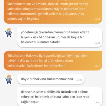 Trendyol Hesaplımağaza Markasının Kasıtlı Olarak İade Reddi.