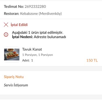 Trendyol Yemek Yemek Teslimi Yapmadığı Halde Ücret İadesi Yapmıyor.