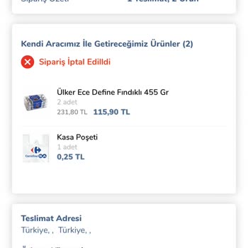 Carrefour SA Kampanyalı Ürün Göndermiyor
