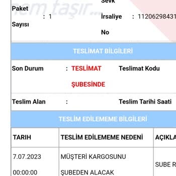 Serik Aras Kargo Dağıtım Yapmıyor!