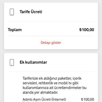 Vodafone Habersiz Ek Paket Tanımlanması