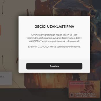 Valorant Hesap Sebepsiz Banladı