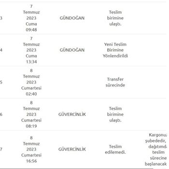 Yurtiçi Kargo Kargo Teslimatı Gecikti