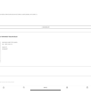Zara Ürünümün Adresime Gelmeyip Sitede Teslim Edildi Olarak Görülmesi