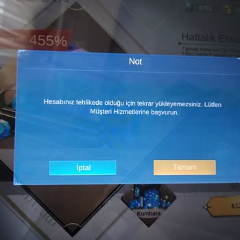 Mobil Legends Hesabı Yükleme Yapamıyorum