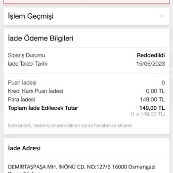 HP Ürün İade Problemi