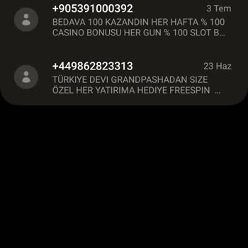 Vodafone +44 Numaralardan Gelen Mesaj Ve Aramalar