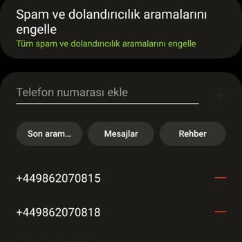 Vodafone +44 Numaralardan Gelen Mesaj Ve Aramalar