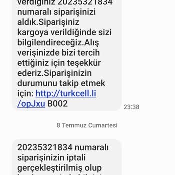 Turkcell Pasaj Aldığım Ürünü Teslim Edemedi Siparişi İptal Ederek Ödeme İade Ettiler