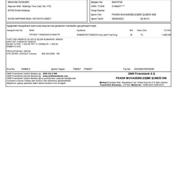 QNB Finansbank Param Gitti Mağdurum