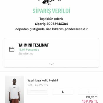 Pull And Bear Aktif Siparişten Bilgisiz Ürün Eksikliği