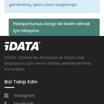İData Altunizade Şubesinden İtalya Vizesi Başvurusu İle İlgili Yanıt Alamamak